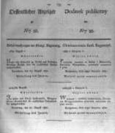 Oeffentlicher Anzeiger zum Amtsblatt No.38. der K&ouml;nigl. Preuss. Regierung zu Bromberg. 1830