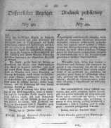 Oeffentlicher Anzeiger zum Amtsblatt No.40. der K&ouml;nigl. Preuss. Regierung zu Bromberg. 1830