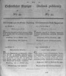 Oeffentlicher Anzeiger zum Amtsblatt No.44. der K&ouml;nigl. Preuss. Regierung zu Bromberg. 1830