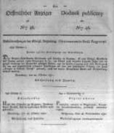 Oeffentlicher Anzeiger zum Amtsblatt No.46. der K&ouml;nigl. Preuss. Regierung zu Bromberg. 1830