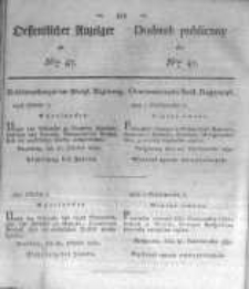Oeffentlicher Anzeiger zum Amtsblatt No.47. der K&ouml;nigl. Preuss. Regierung zu Bromberg. 1830