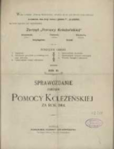 Sprawozdanie Zarządu Pomocy Koleżeńskiej za Rok 1904