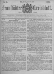Fraust&auml;dter Kreisblatt. 1881.07.29 Nr31
