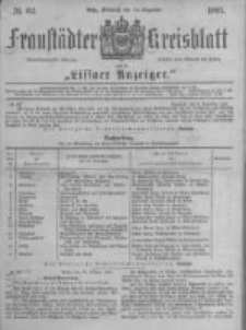 Fraustädter Kreisblatt. 1881.12.14 Nr62