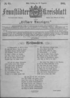 Fraust&auml;dter Kreisblatt. 1881.12.23 Nr65