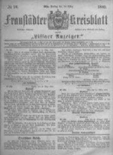 Fraust&auml;dter Kreisblatt. 1882.03.24 Nr24