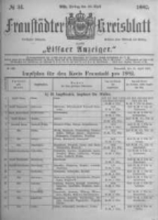 Fraustädter Kreisblatt. 1882.04.28 Nr34