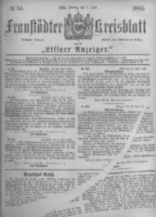 Fraust&auml;dter Kreisblatt. 1882.07.07 Nr54