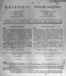 Amtsblatt der K&ouml;niglichen Preussischen Regierung zu Bromberg. 1830.08.20 No.34