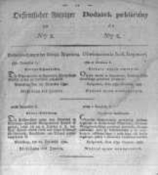 Oeffentlicher Anzeiger zum Amtsblatt No.2. der K&ouml;nigl. Preuss. Regierung zu Bromberg. 1833