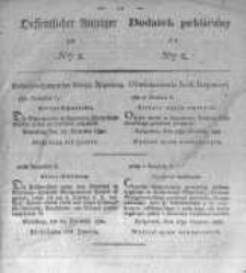 Oeffentlicher Anzeiger zum Amtsblatt No.2. der Königl. Preuss. Regierung zu Bromberg. 1833