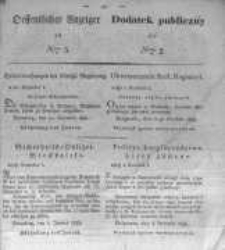 Oeffentlicher Anzeiger zum Amtsblatt No.3. der K&ouml;nigl. Preuss. Regierung zu Bromberg. 1833