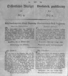 Oeffentlicher Anzeiger zum Amtsblatt No.9. der K&ouml;nigl. Preuss. Regierung zu Bromberg. 1833
