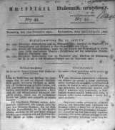Amtsblatt der K&ouml;niglichen Preussischen Regierung zu Bromberg. 1834.11.07 No.45