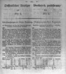 Oeffentlicher Anzeiger zum Amtsblatt No.6. der K&ouml;nigl. Preuss. Regierung zu Bromberg. 1834