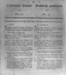 Oeffentlicher Anzeiger zum Amtsblatt No.17. der K&ouml;nigl. Preuss. Regierung zu Bromberg. 1834