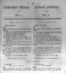 Oeffentlicher Anzeiger zum Amtsblatt No.3. der K&ouml;nigl. Preuss. Regierung zu Bromberg. 1835