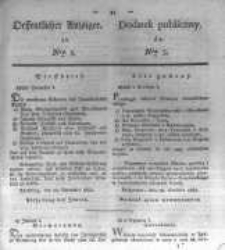 Oeffentlicher Anzeiger zum Amtsblatt No.3. der Königl. Preuss. Regierung zu Bromberg. 1835