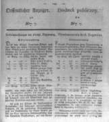 Oeffentlicher Anzeiger zum Amtsblatt No.7. der K&ouml;nigl. Preuss. Regierung zu Bromberg. 1835