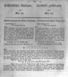 Oeffentlicher Anzeiger zum Amtsblatt No.37. der K&ouml;nigl. Preuss. Regierung zu Bromberg. 1835
