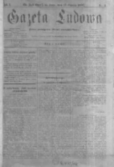 Gazeta Ludowa: pismo poświęcone ludowi ewangielickiemu. 1896.01.15 R.1 nr4
