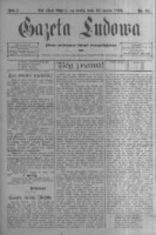 Gazeta Ludowa: pismo poświęcone ludowi ewangielickiemu. 1896.03.25 R.1 nr24