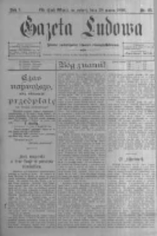 Gazeta Ludowa: pismo poświęcone ludowi ewangielickiemu. 1896.03.28 R.1 nr25