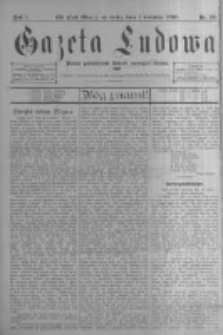 Gazeta Ludowa: pismo poświęcone ludowi ewangielickiemu. 1896.04.01 R.1 nr26