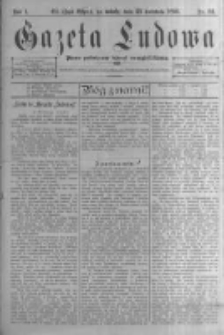 Gazeta Ludowa: pismo poświęcone ludowi ewangielickiemu. 1896.04.25 R.1 nr32
