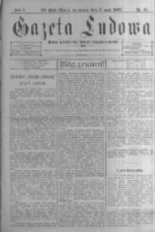 Gazeta Ludowa: pismo poświęcone ludowi ewangielickiemu. 1896.05.02 R.1 nr34