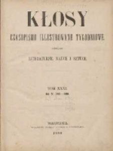 Kłosy: czasopismo ilustrowane, tygodniowe, poświęcone literaturze, nauce i sztuce 1880.06.19(07.01) T.31 Nr783