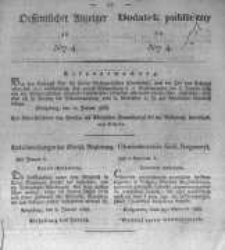 Oeffentlicher Anzeiger zum Amtsblatt No.4. der K&ouml;nigl. Preuss. Regierung zu Bromberg. 1833