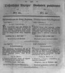 Oeffentlicher Anzeiger zum Amtsblatt No.20. der K&ouml;nigl. Preuss. Regierung zu Bromberg. 1834