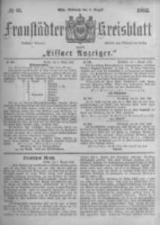 Fraustädter Kreisblatt. 1882.08.02 Nr61