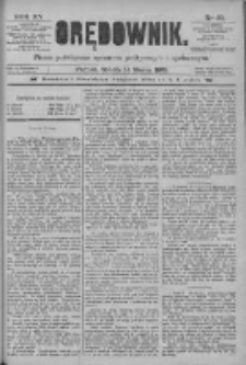 Orędownik: pismo poświęcone sprawom politycznym i spółecznym 1885.03.14 R.15 Nr60