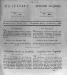 Amtsblatt der K&ouml;niglichen Preussischen Regierung zu Bromberg. 1836.10.07 No.41