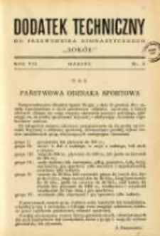 Dodatek Techniczny do Przewodnika Gimnastycznego "Sok&oacute;ł" 1931 R.7 Nr3