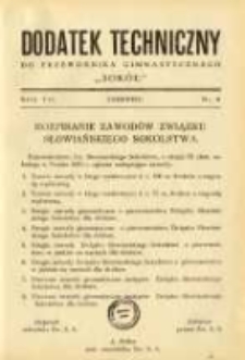 Dodatek Techniczny do Przewodnika Gimnastycznego "Sok&oacute;ł" 1931 R.7 Nr6