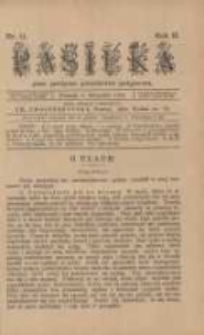 Pasieka : pismo poświęcone pszczelnictwu postępowemu 1898 nr11