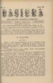 Pasieka : pismo poświęcone pszczelnictwu postępowemu 1899 nr8R.3
