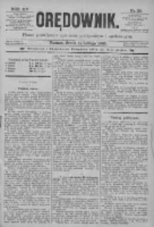 Orędownik: pismo poświęcone sprawom politycznym i sp&oacute;łecznym 1885.02.11 R.15 Nr33