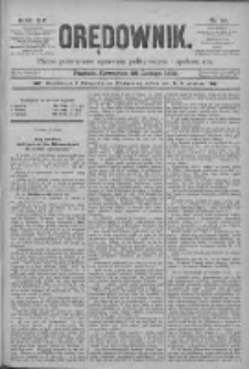 Orędownik: pismo poświęcone sprawom politycznym i spółecznym 1885.02.26 R.15 Nr46