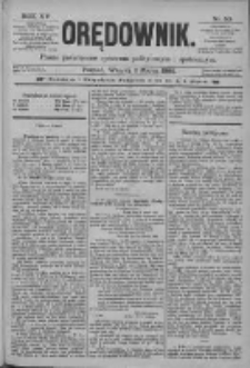 Orędownik: pismo poświęcone sprawom politycznym i sp&oacute;łecznym 1885.03.03 R.15 Nr50