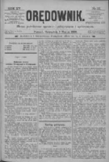 Orędownik: pismo poświęcone sprawom politycznym i spółecznym 1885.03.05 R.15 Nr52