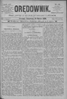 Orędownik: pismo poświęcone sprawom politycznym i sp&oacute;łecznym 1885.03.19 R.15 Nr64