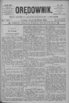 Orędownik: pismo poświęcone sprawom politycznym i spółecznym 1885.03.20 R.15 Nr65