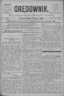 Orędownik: pismo poświęcone sprawom politycznym i spółecznym 1885.03.21 R.15 Nr66