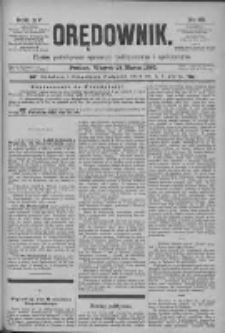 Orędownik: pismo poświęcone sprawom politycznym i spółecznym 1885.03.24 R.15 Nr68