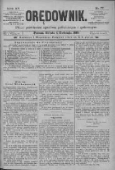 Orędownik: pismo poświęcone sprawom politycznym i spółecznym 1885.04.04 R.15 Nr77