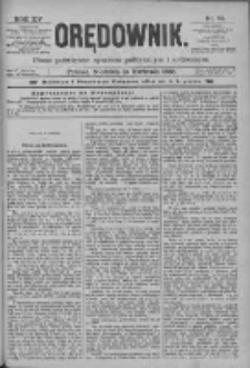 Orędownik: pismo poświęcone sprawom politycznym i spółecznym 1885.04.12 R.15 Nr83